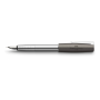 Loom Fountain Pen, Broad, Metallic Grey